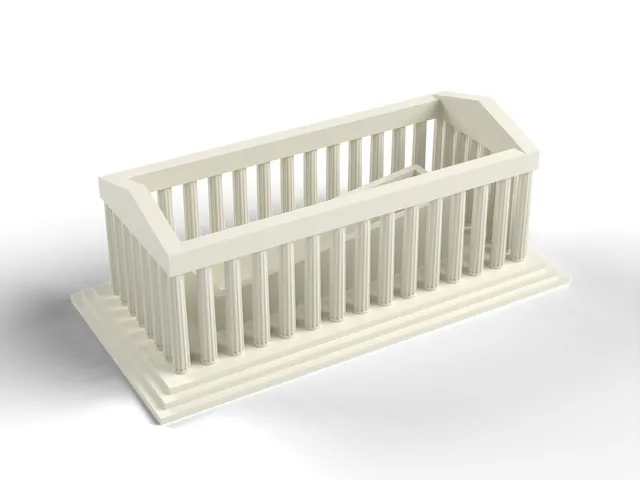 Parthenon Miniature - Ancient Greek Temple Ruin with Fluted Columns, No Supports (OpenSCAD)