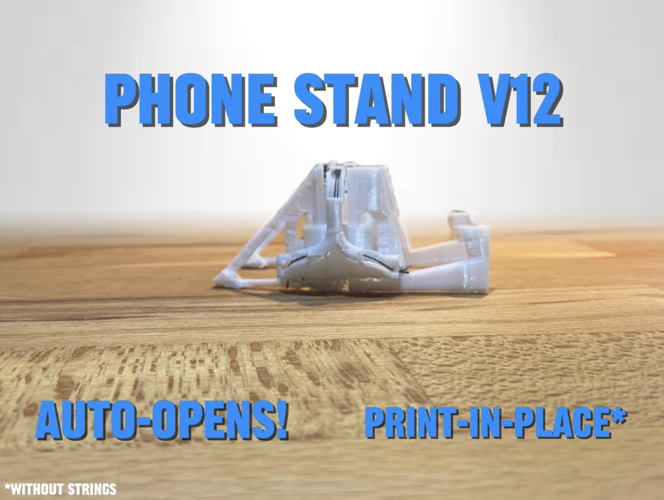 phone stand v12 (Print-in-place) 3D model