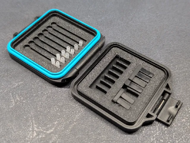 LC Fiber Cap Caddy V2 + SFP Plug Storage