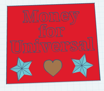 Pieces for money saving box