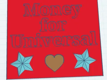 Pieces for money saving box