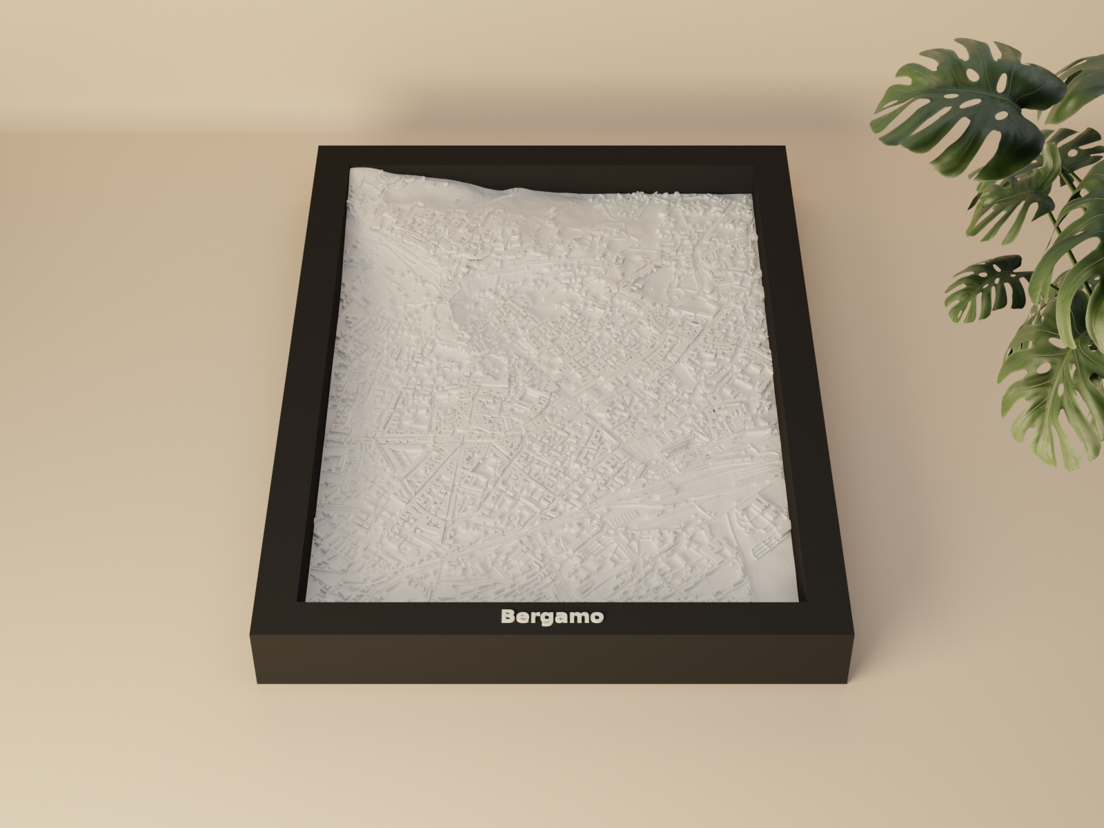 Bergamo, Italy - 3D Miniature