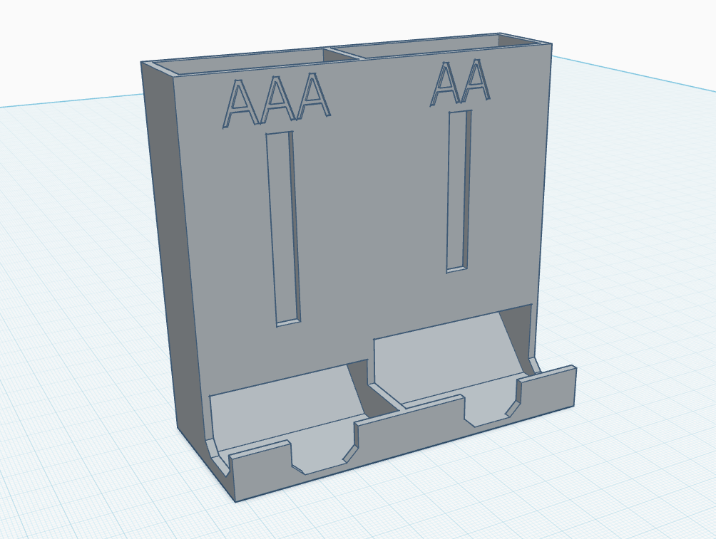 Battery holder (space saving Remix)