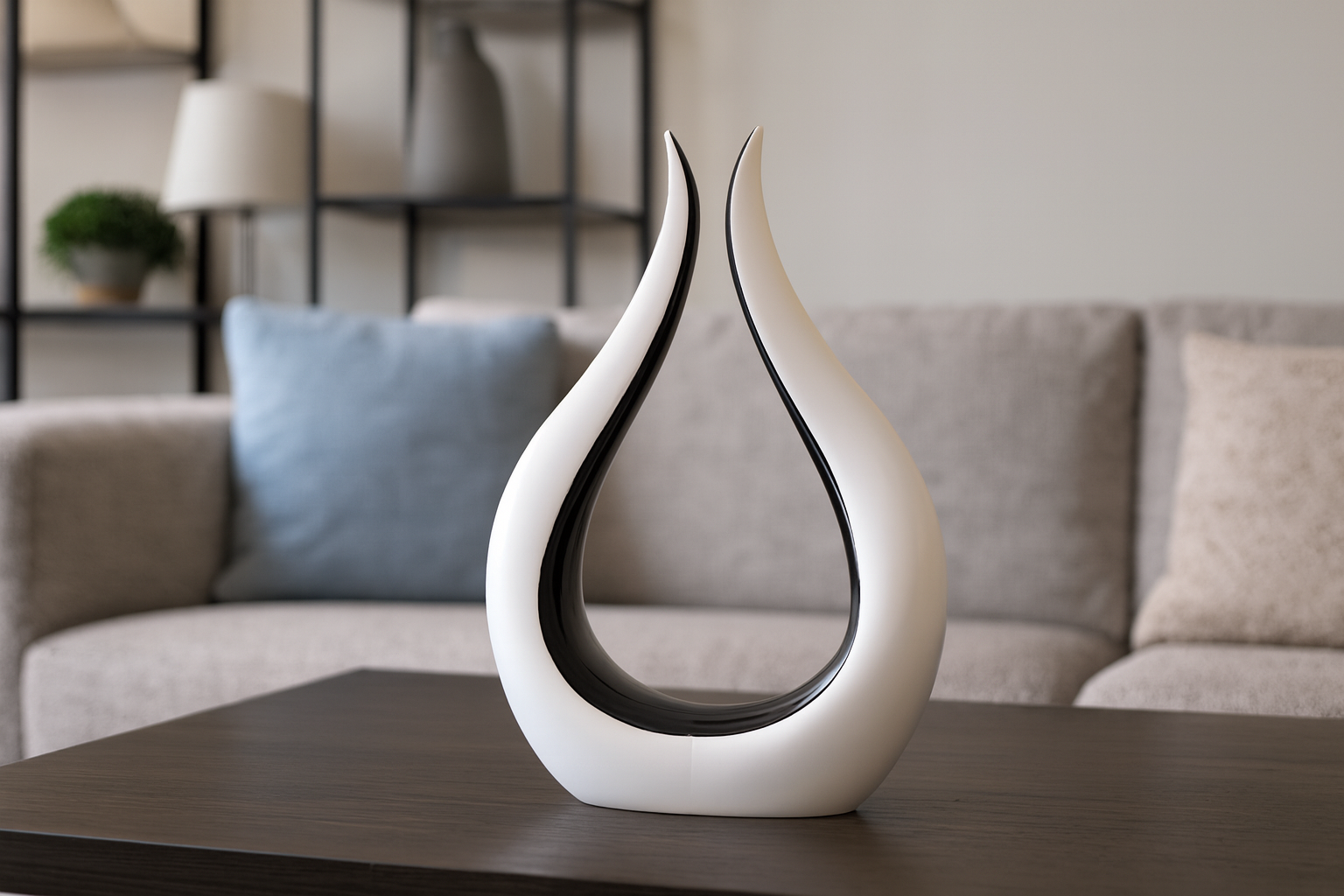 Kindled - Curved, Flame-like Ornament