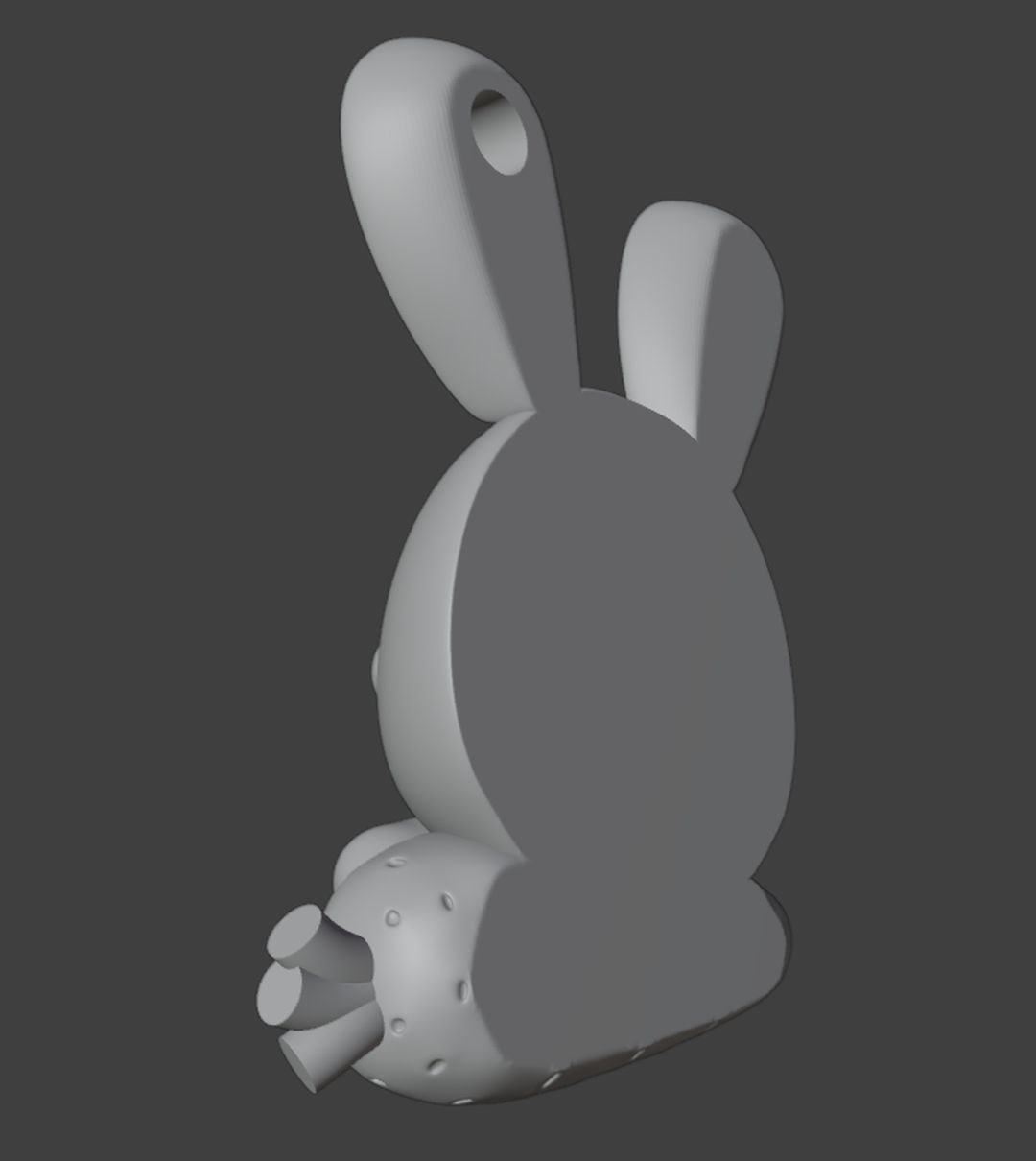 Miniatura 6 do modelo 3D Happy Easter Bunny Keychain