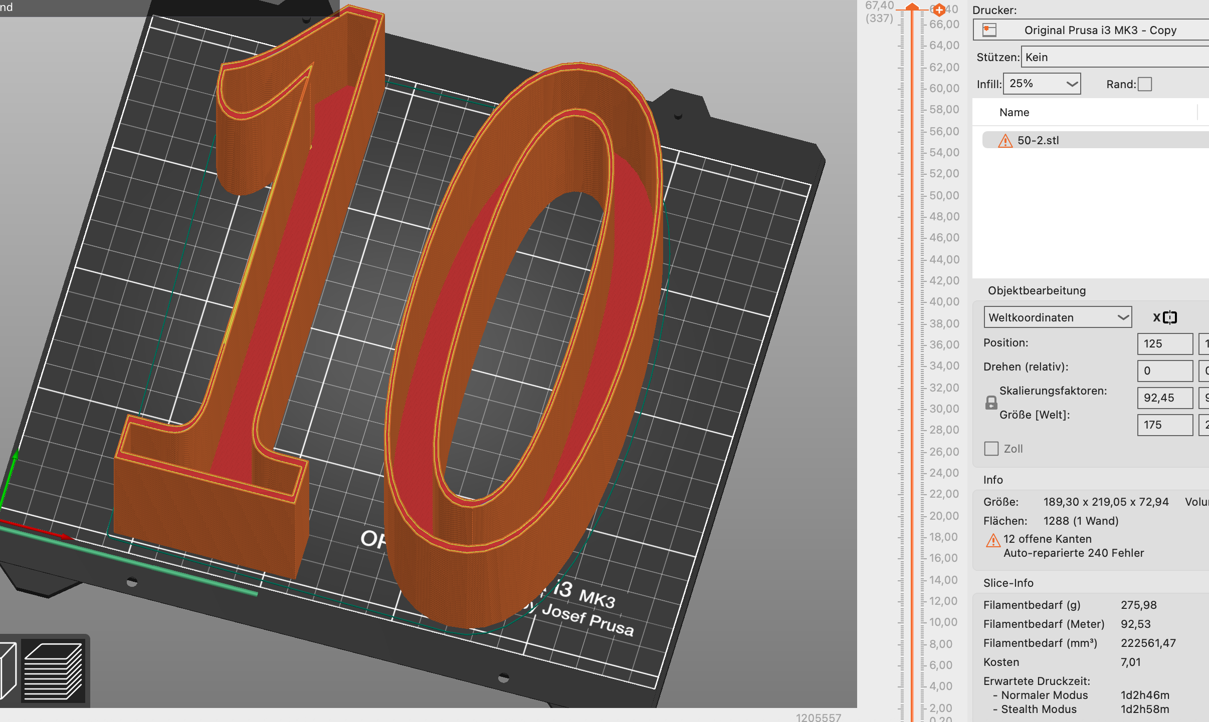Filling box 10