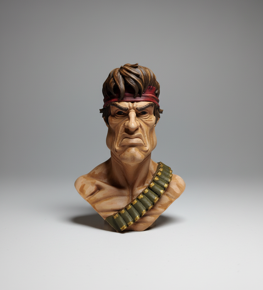 Rambo - Caricature Bust