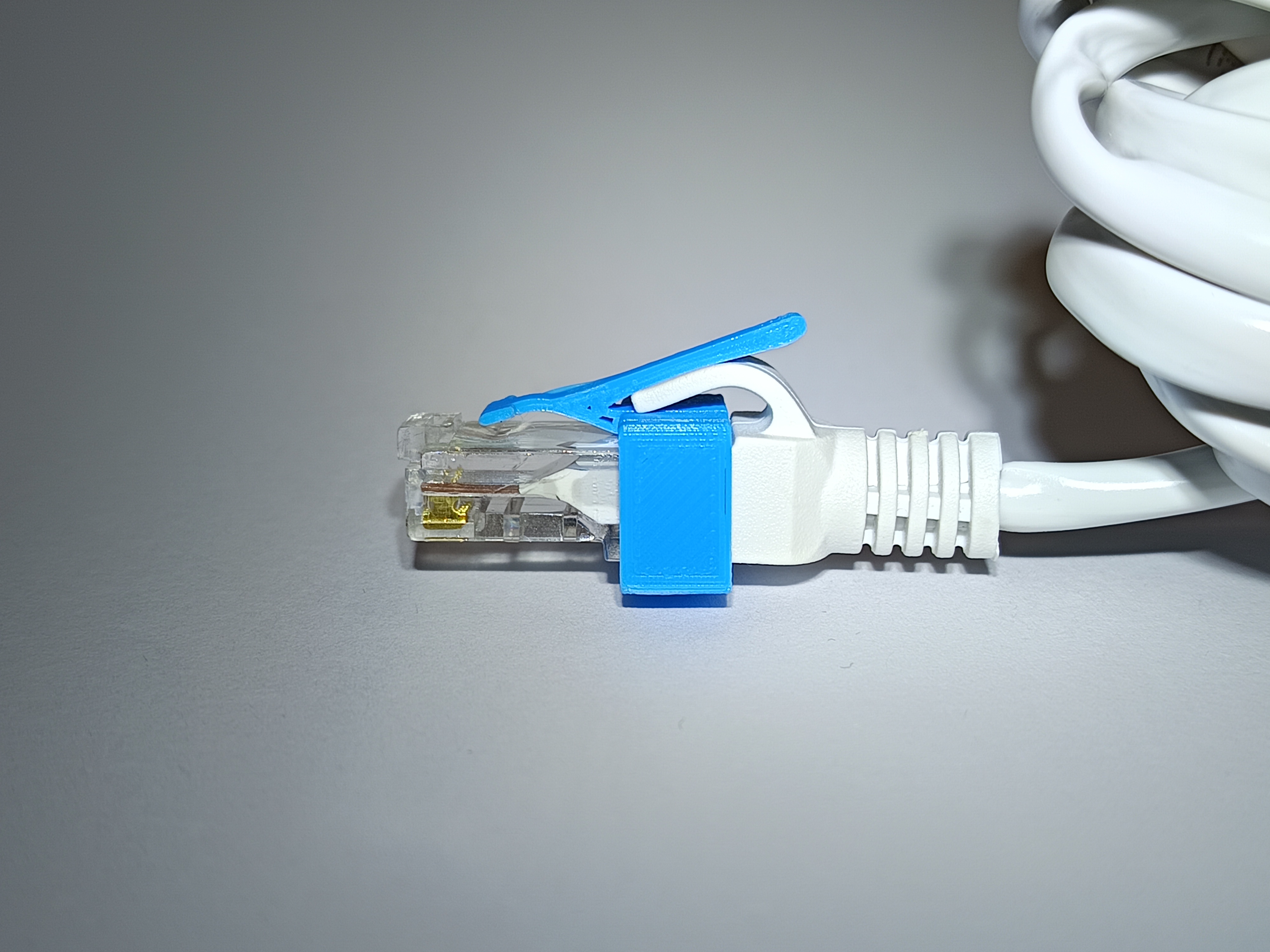 LAN RJ45 cable plug locking clip repair by konradmb Download