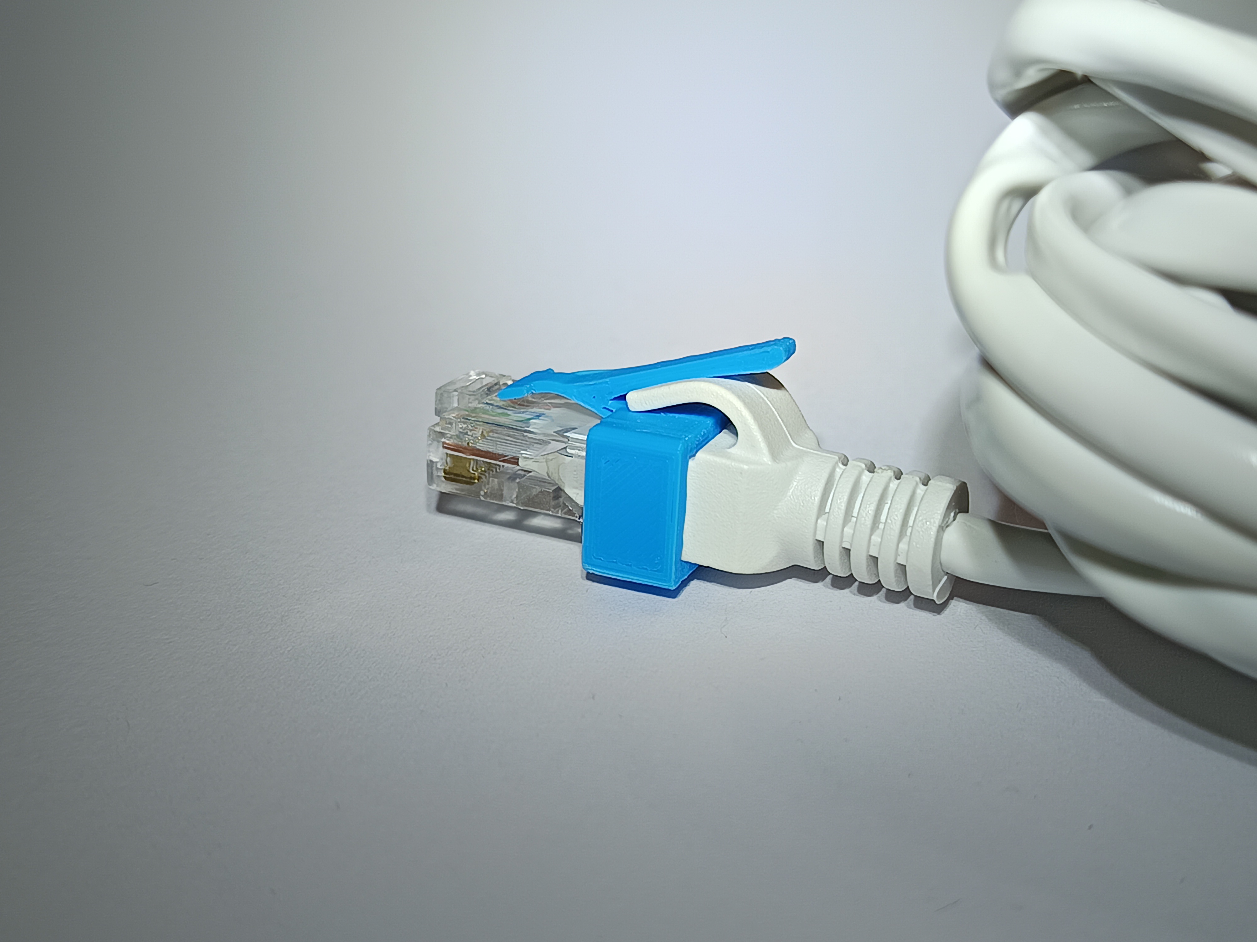 LAN RJ45 cable plug locking clip repair by konradmb Download