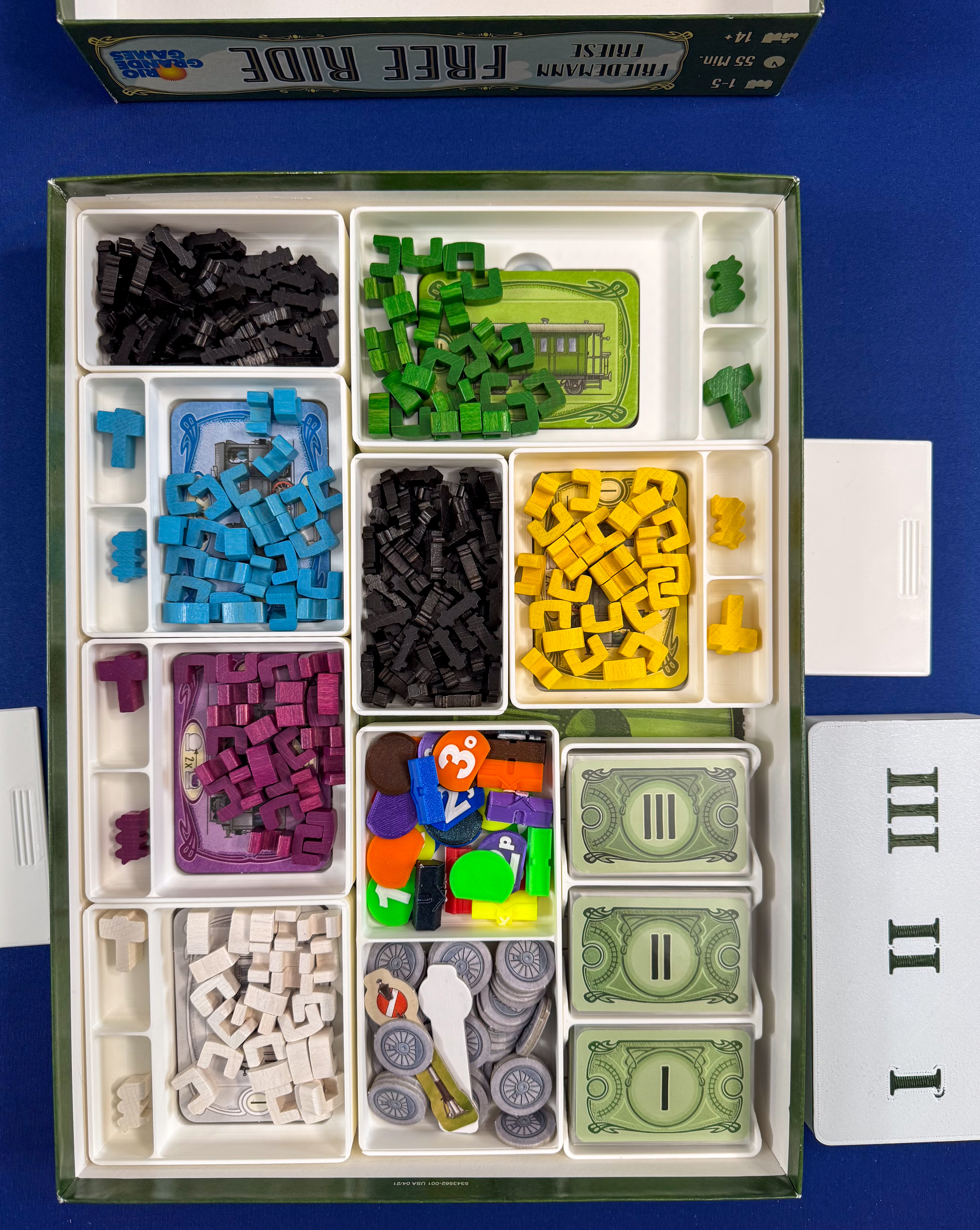 Free Ride board game insert