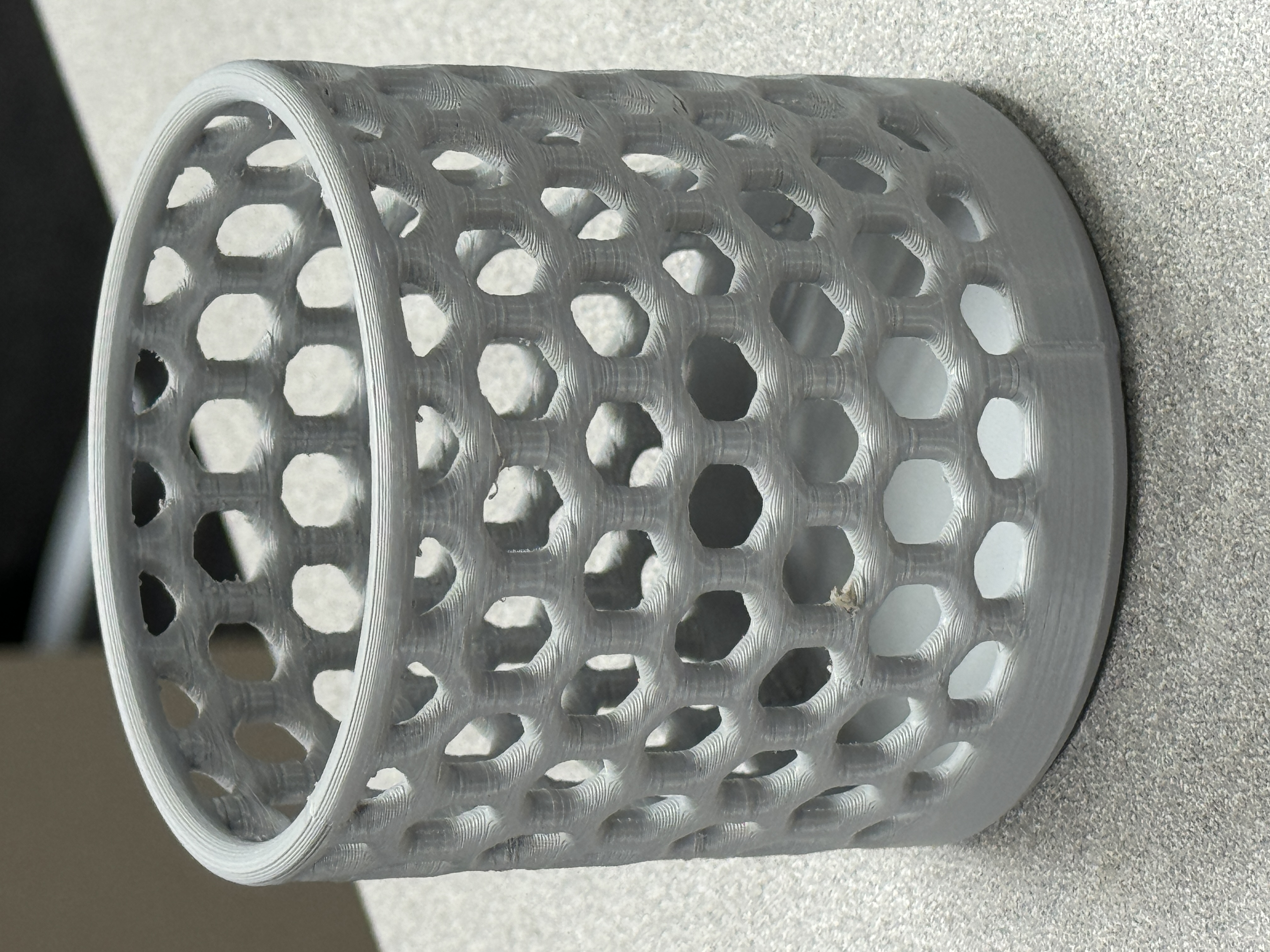 Short Hexagonal Pencil Cup Basket