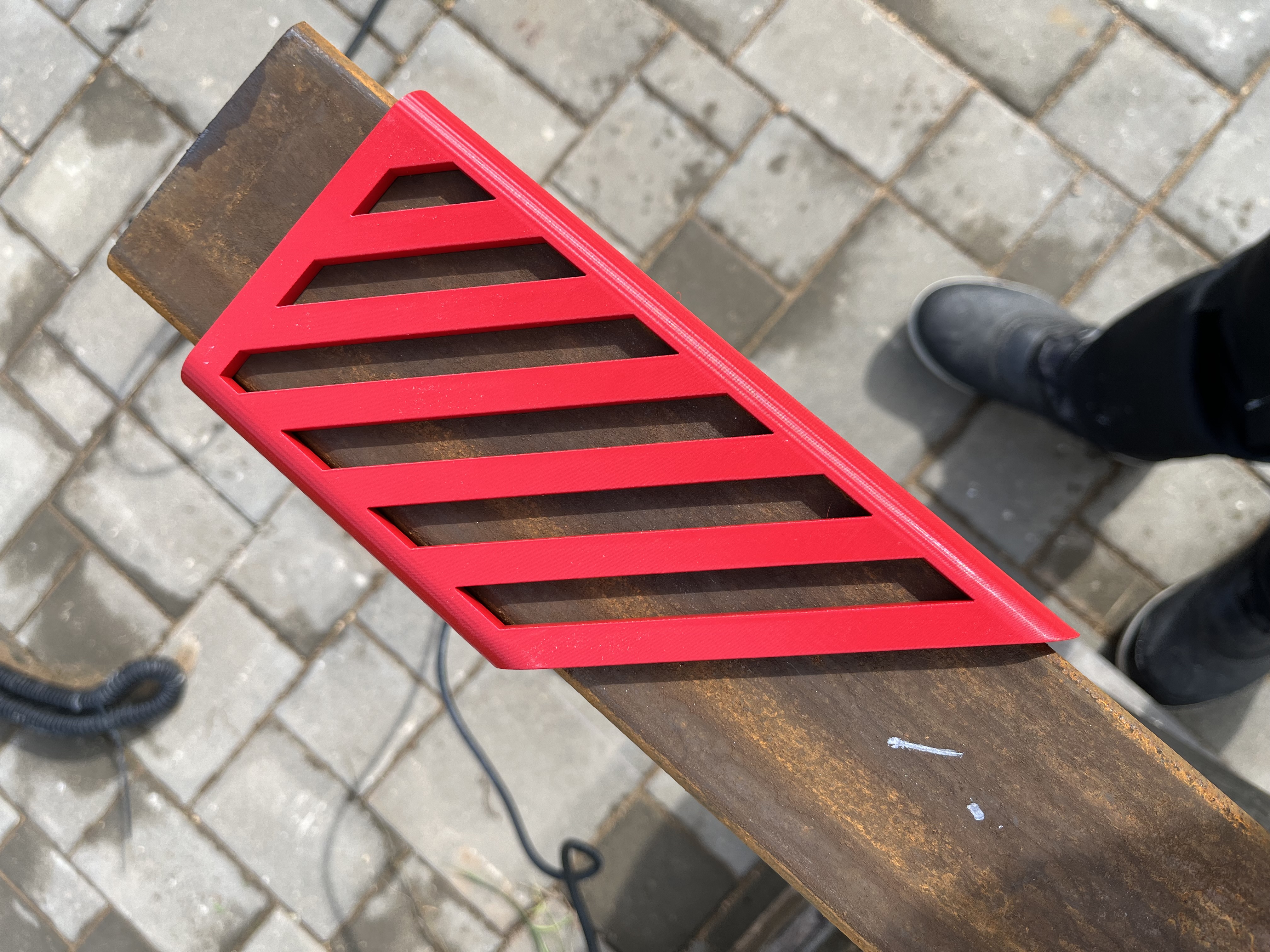 Parametric marking template for profile pipes