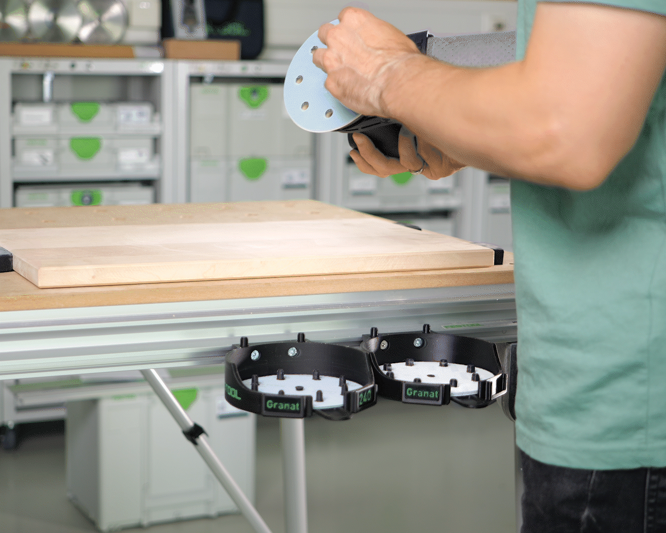 Festool Abrasive holder with positioning aid