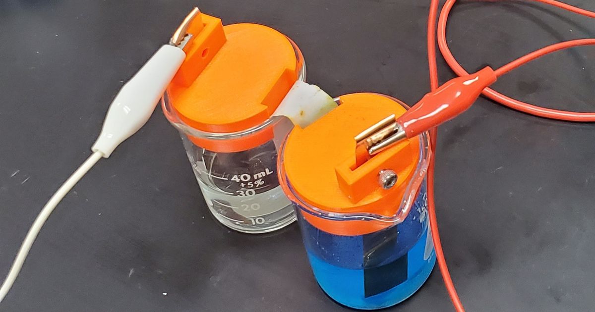 Electrochem 50mL Beaker Cover by JasonDoezStuff Download free STL