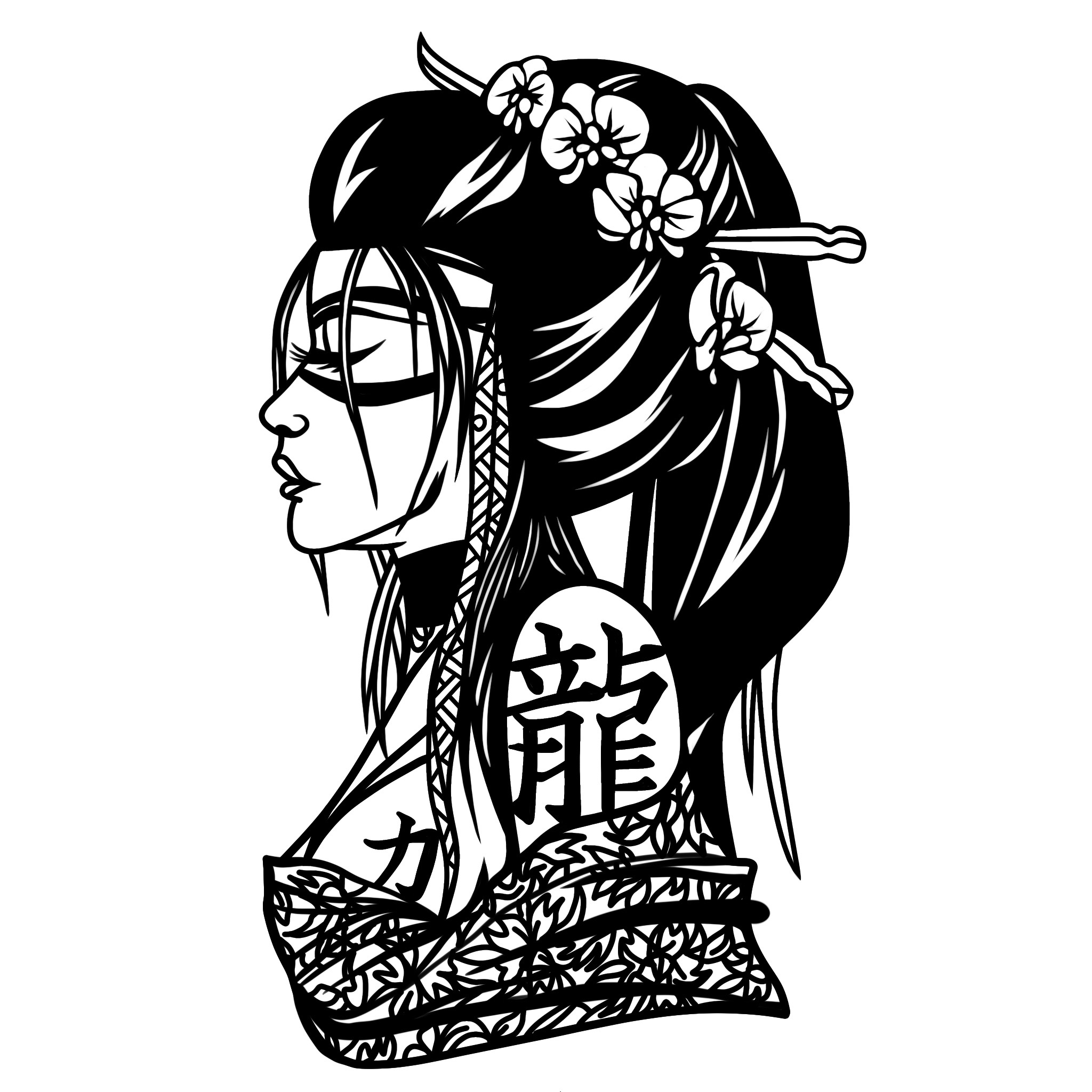 Japanese woman in traditional dress