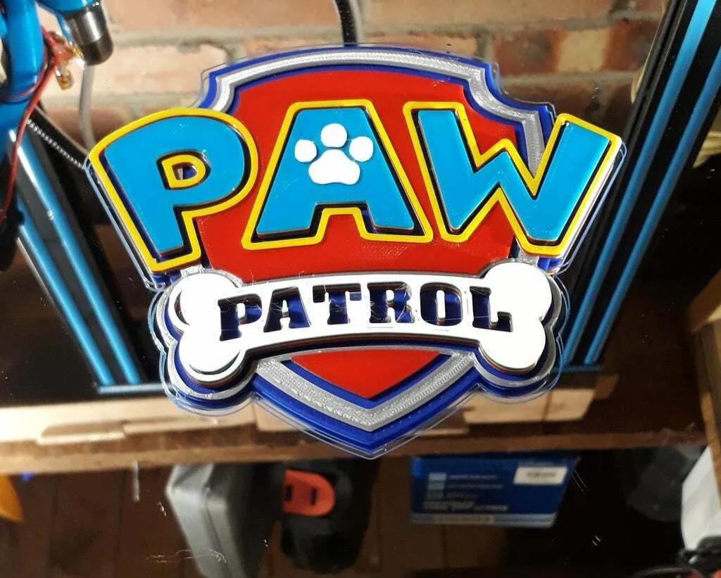 Multi Colour Paw Patrol Logo