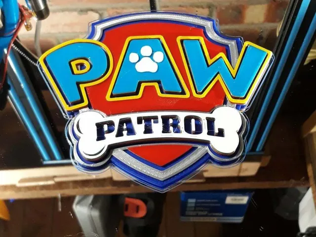 Multi Colour Paw Patrol Logo