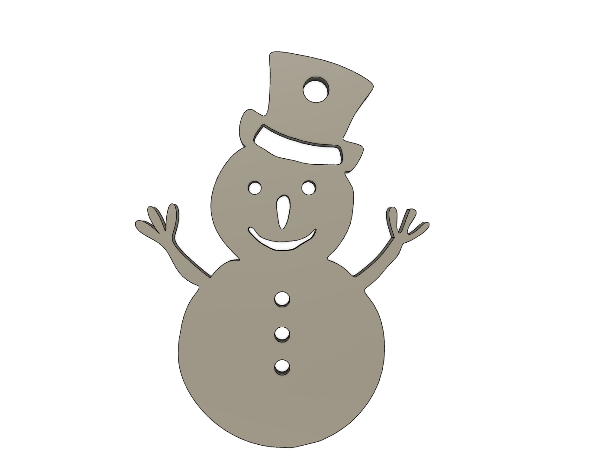 Snowman Christmas Ornament by Cozmo77 | Download free STL model ...