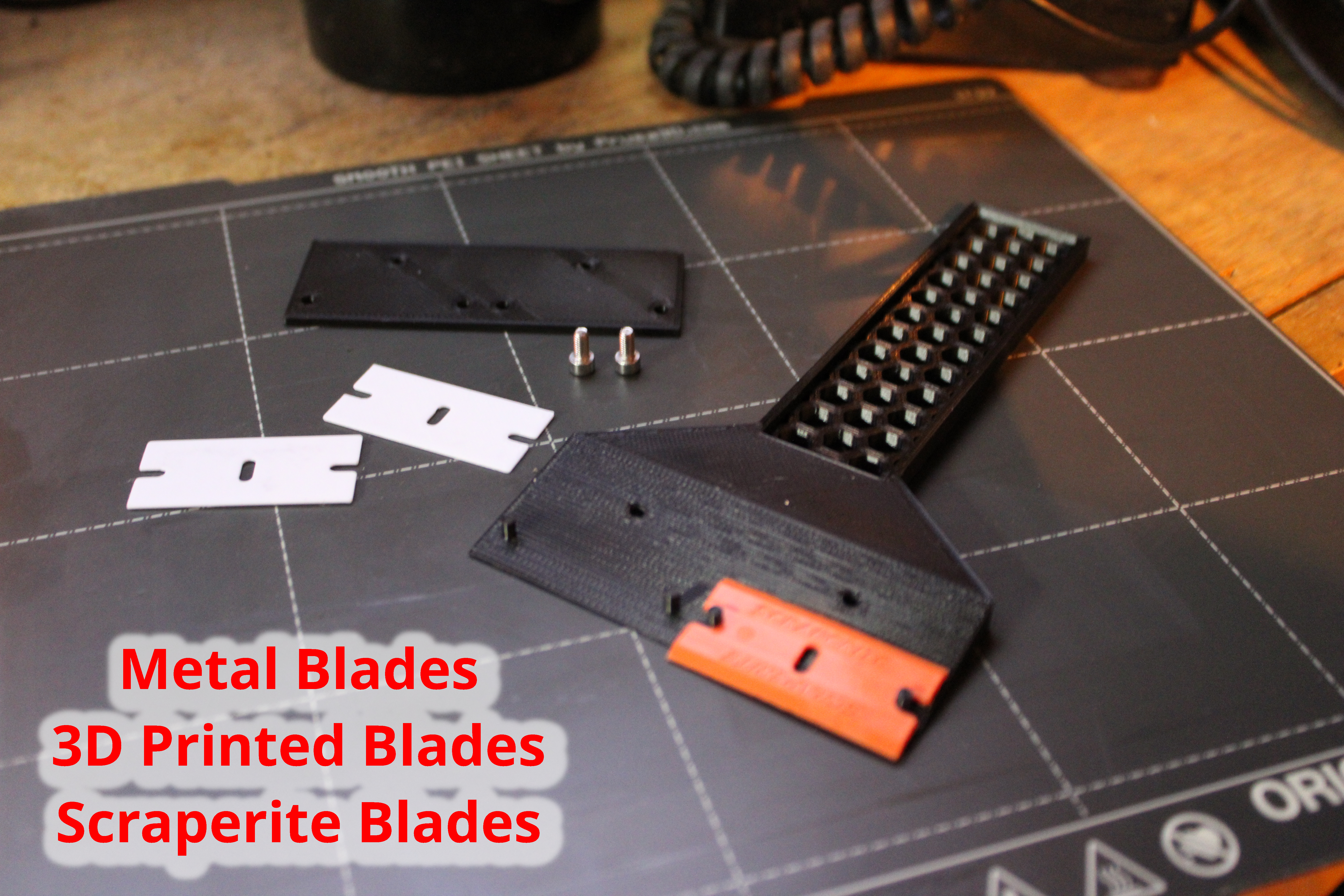 Wide Multi-Scraper For Print Bed/Windows/Vinyl Stickers With Replaceable Blades