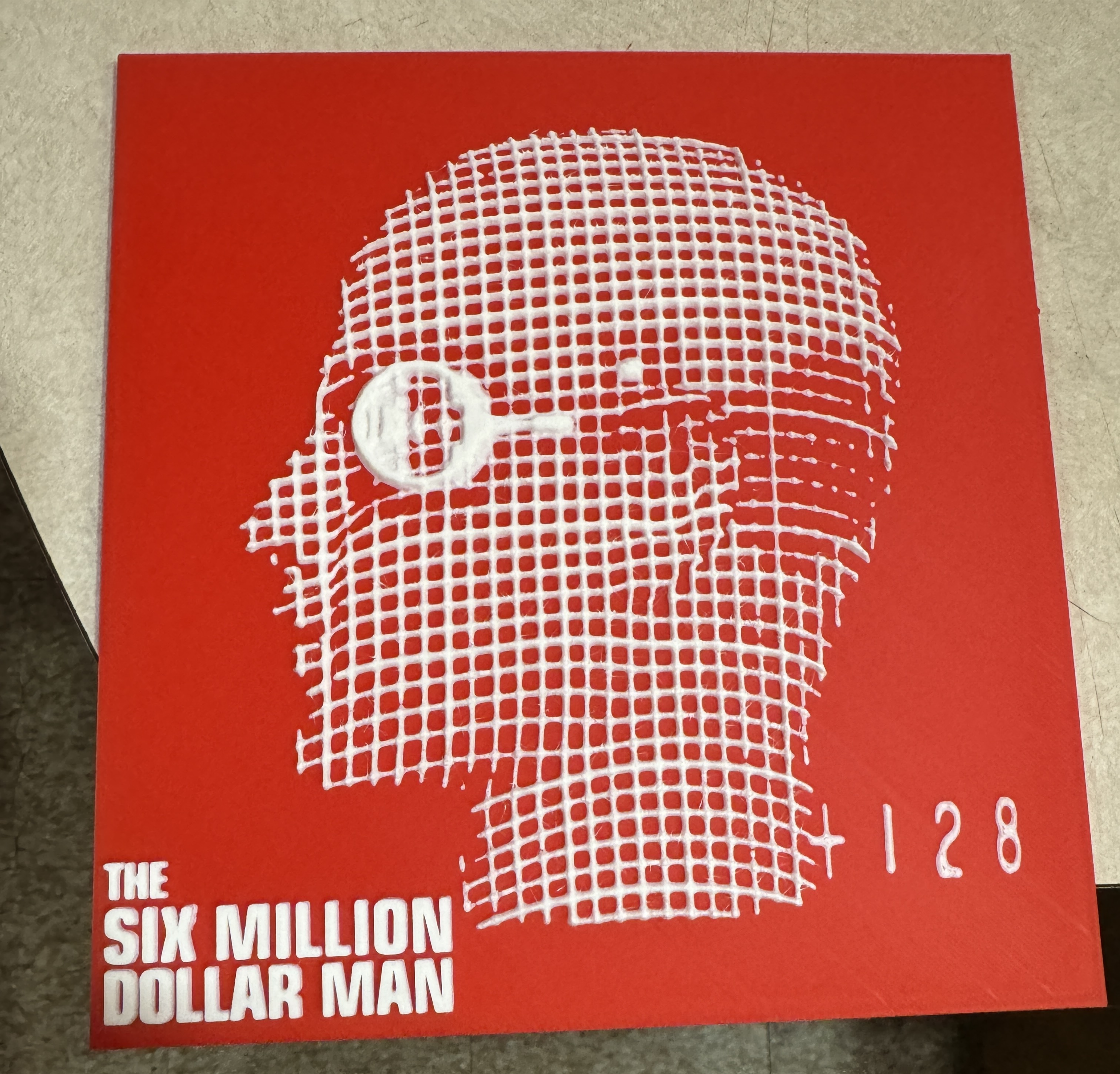 The Six Million Dollar Man Head Eye Side View