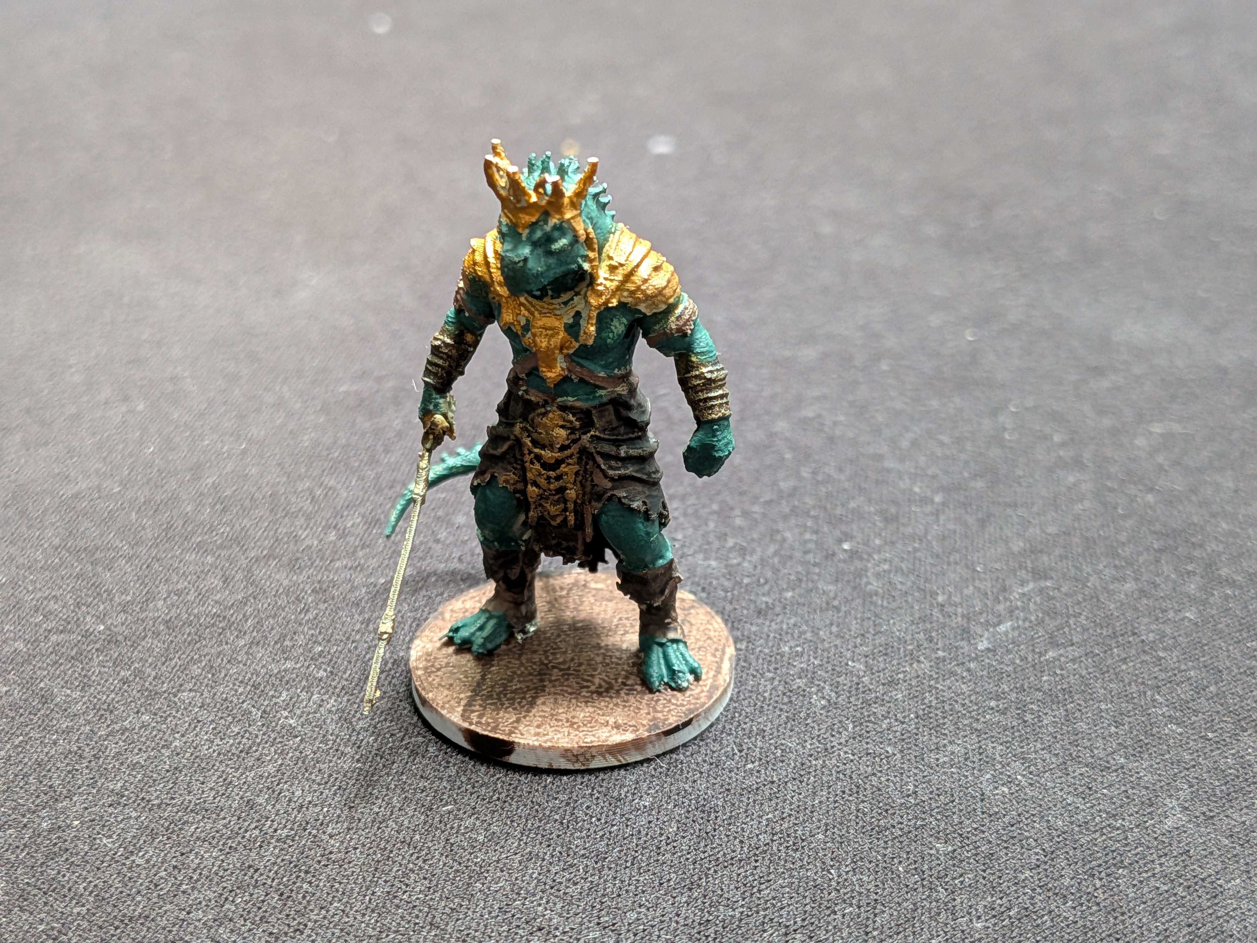 Miniatura 4 do modelo 3D LizardFolk King - DnD mini