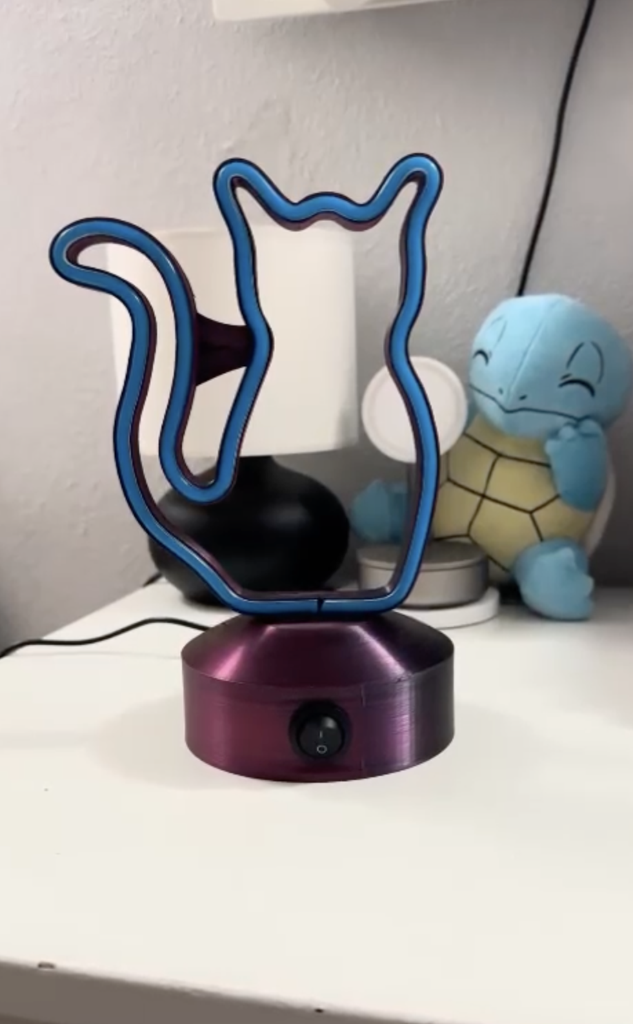 Neon Light Bottom and Cover with Type C 3D model thumbnail