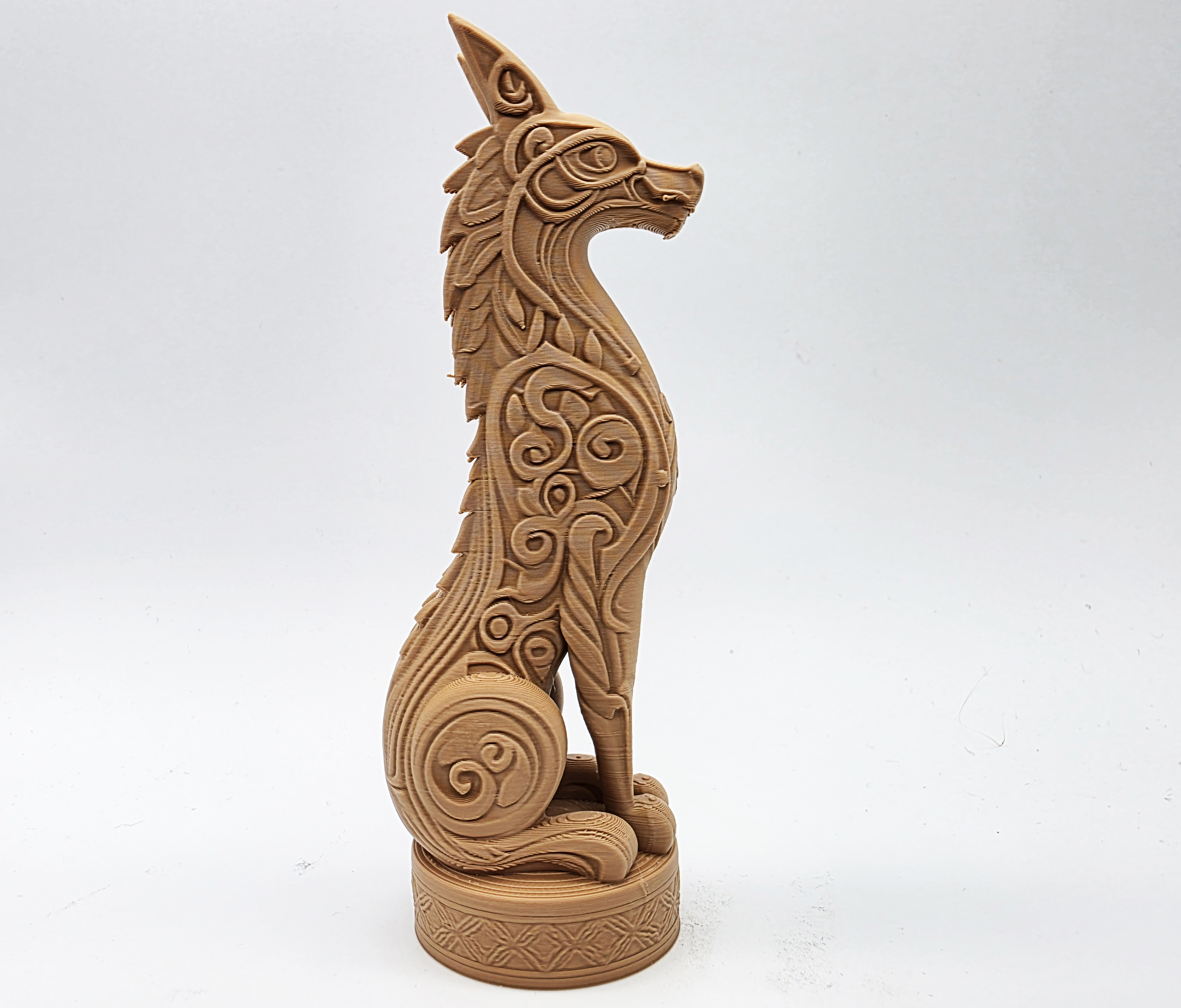 Miniatura 6 do modelo 3D Fenrir Wolf Statue