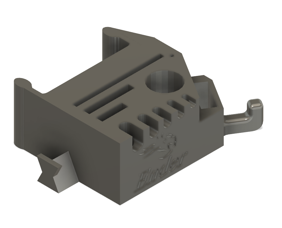Ender 5, 5 Pro and 5 Plus Tool holder with Toothbrush and Plastic Scraper