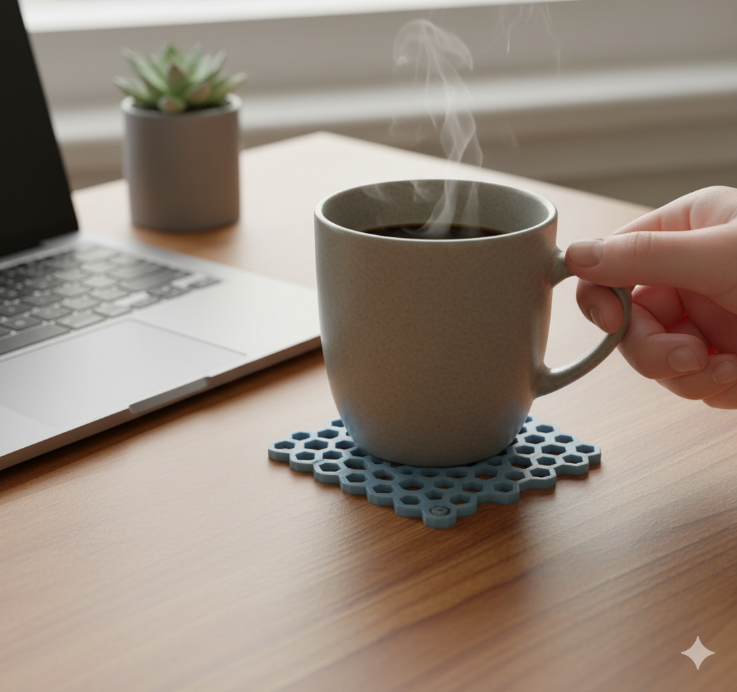 Irregular Hexagon Drink Mat