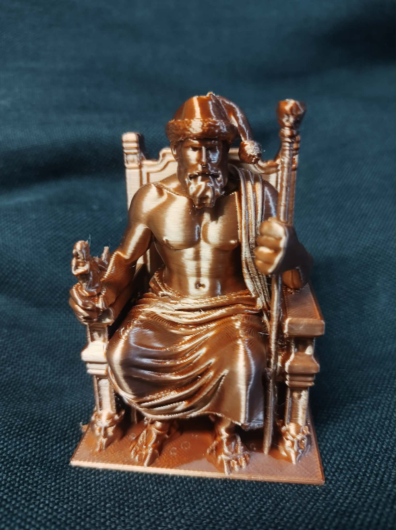Christmas Zeus the Sky father Thunder King Statue Figurine