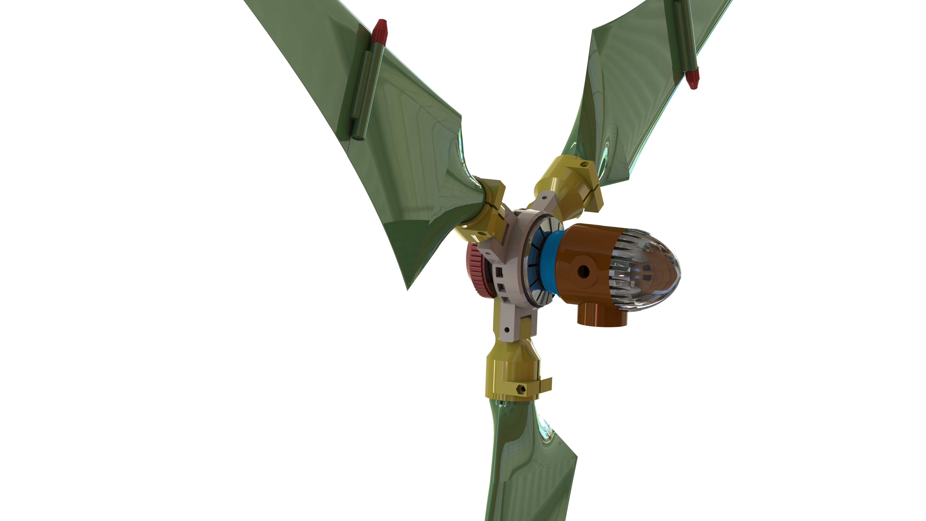 PORTABLE WIND TURBINE WITH FOLDABLE BLADES