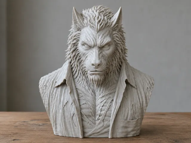 Wolfman Statue