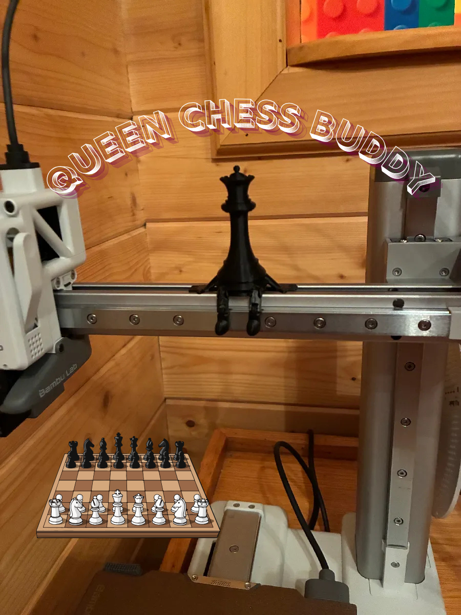 articulated queen buddy 3D model by Grant