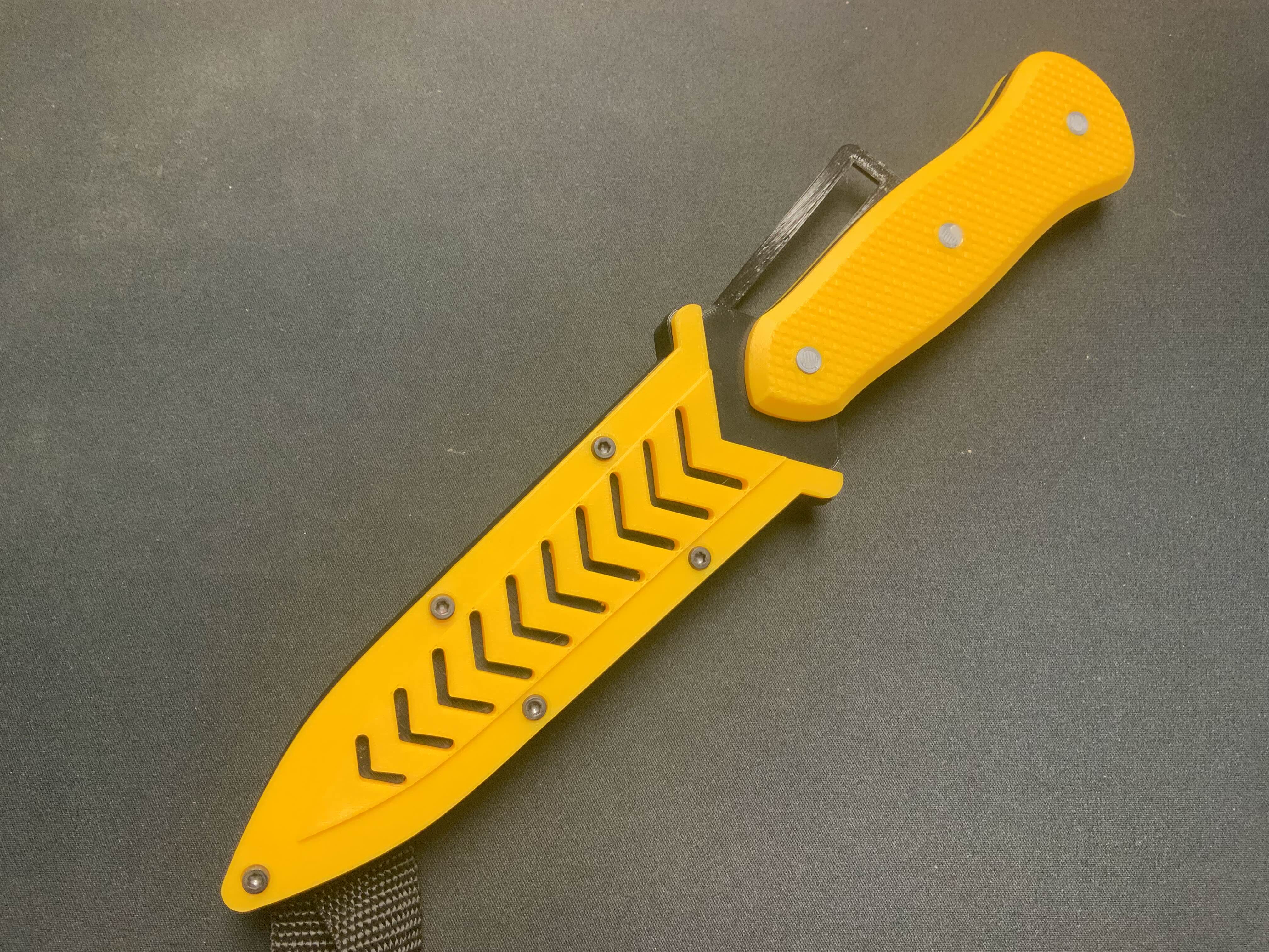 Brutus: A Tactical Nerf/Airsoft Toy Knife With Locking Sheath