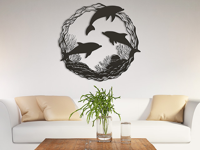 Three dolphins
