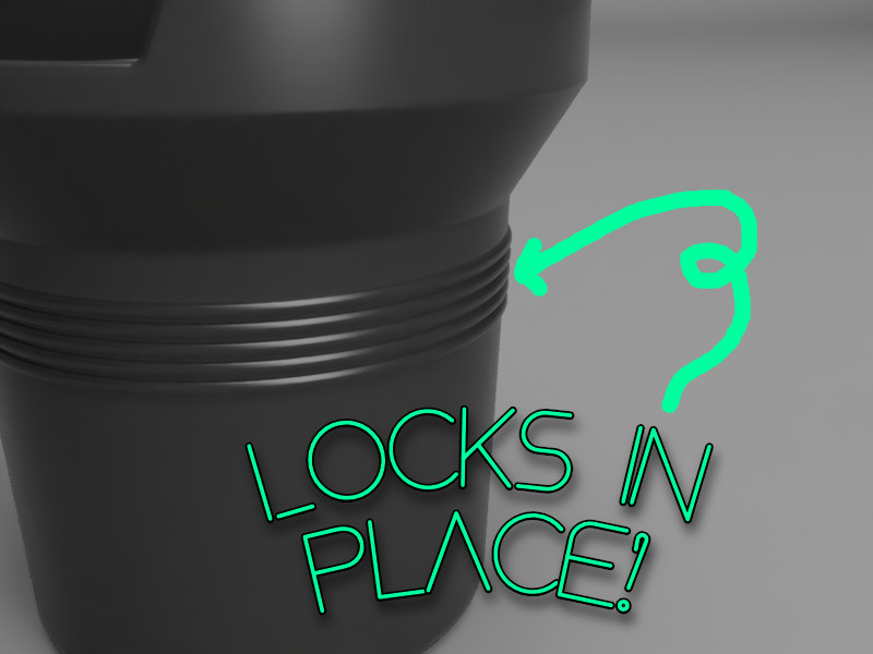 Wide locking cup holder for Tesla Model 3 and Model Y