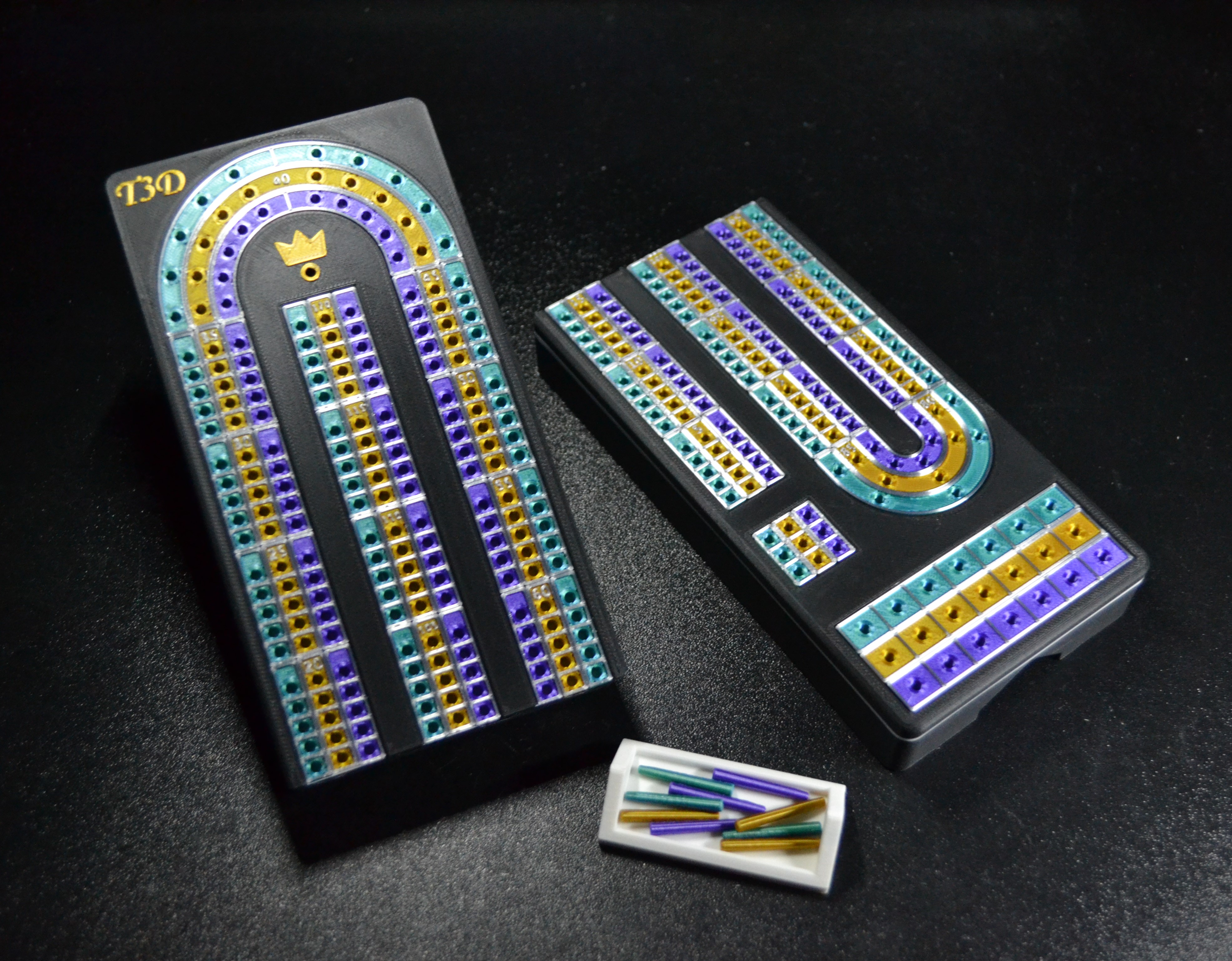 Cribbage Board in Color