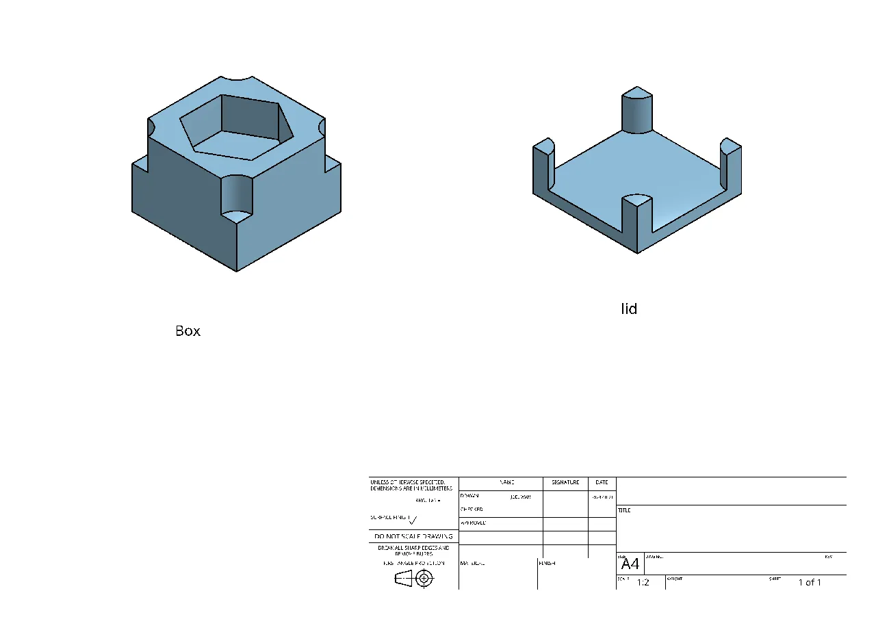 Box and lid for hexagon fidget by Joey | Download free STL model ...