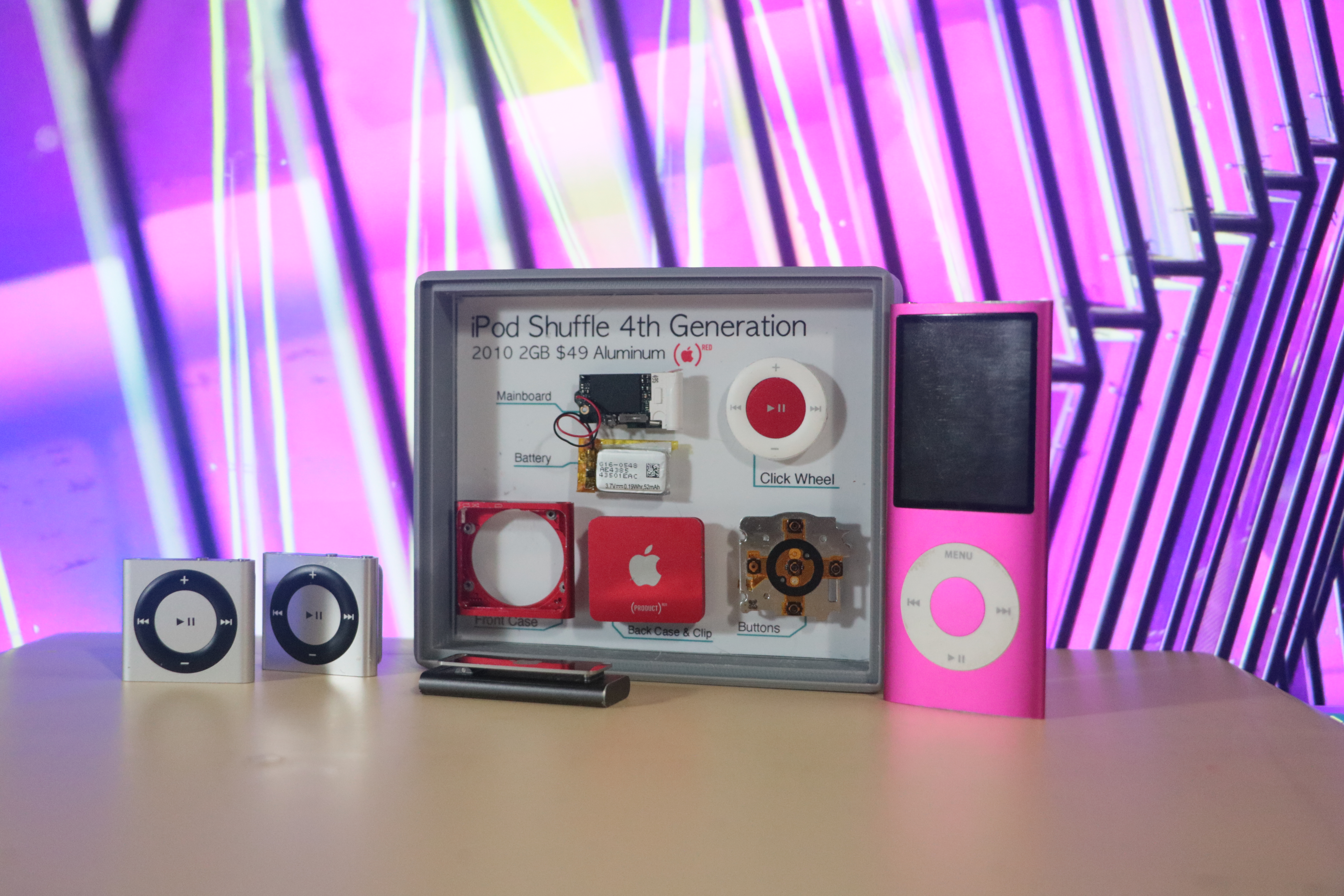 iPod Shuffle 4th Gen Dismantled Art