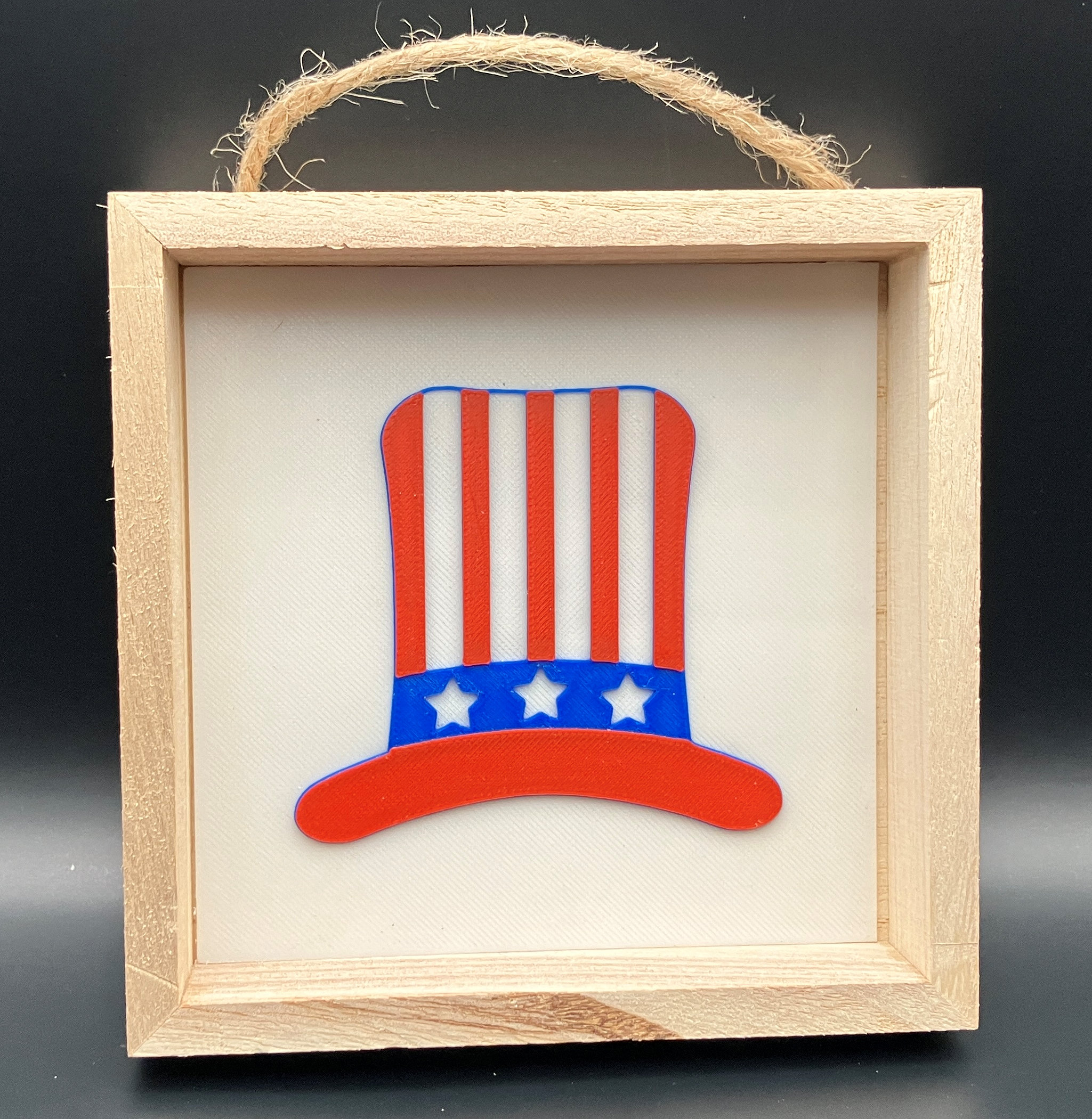 4th of July Hat Box Design