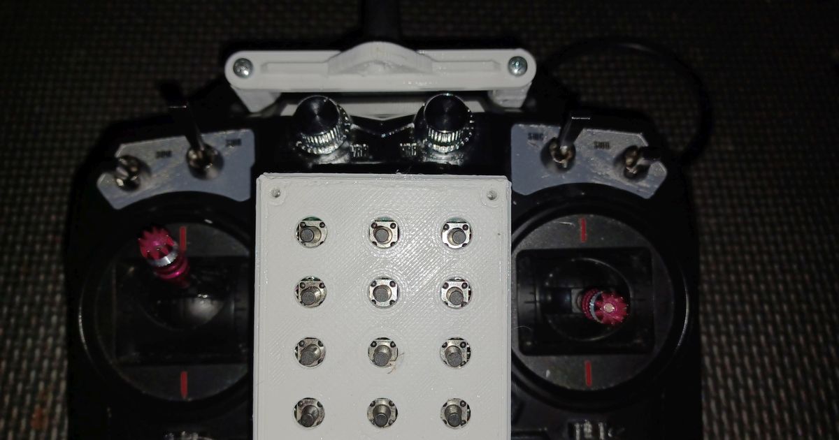 Flysky FS-i6X Button Box by Dyne | Download free STL model | Printables.com