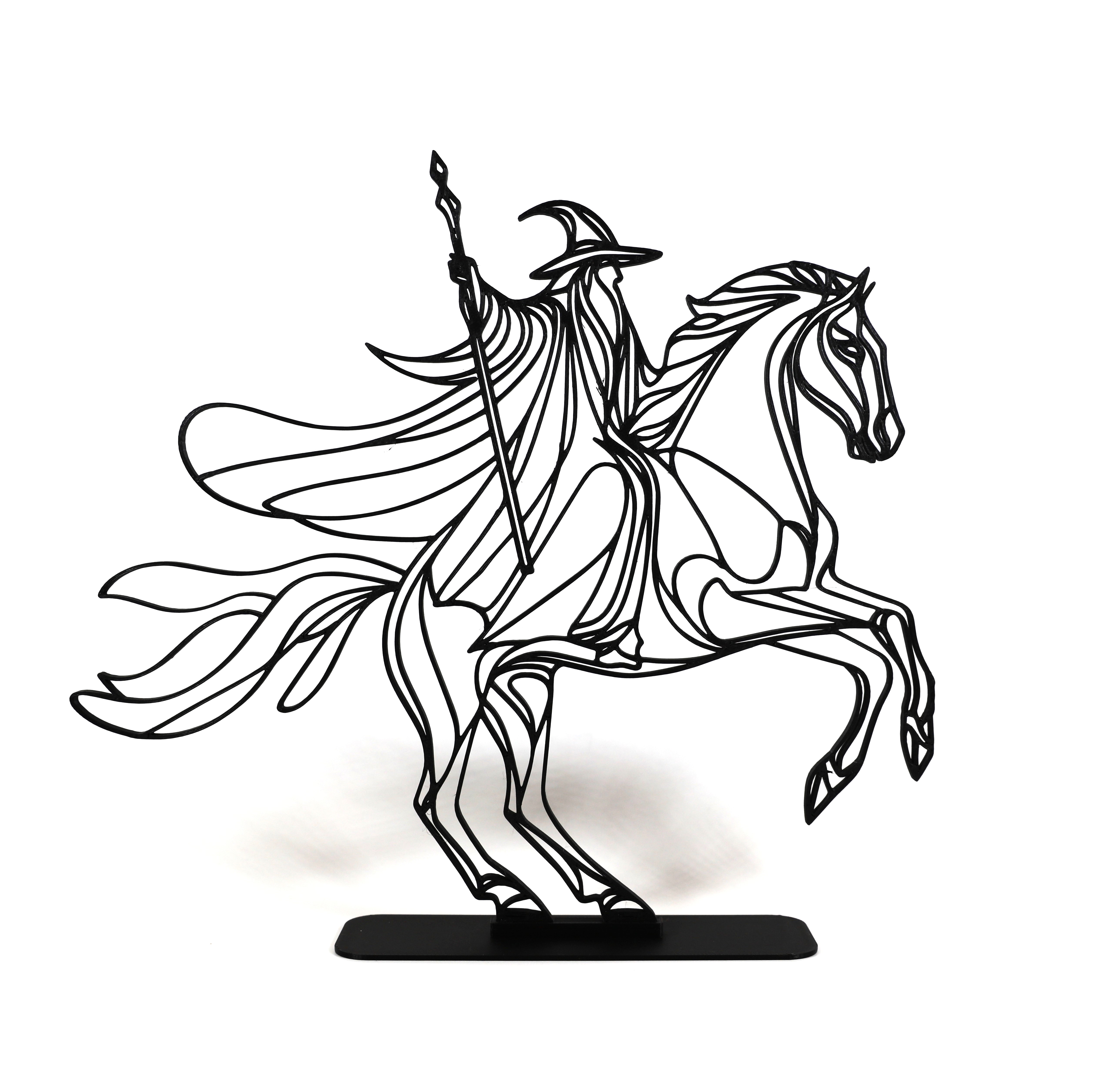 Flowing Line Art Gandalf - Lord of the Rings