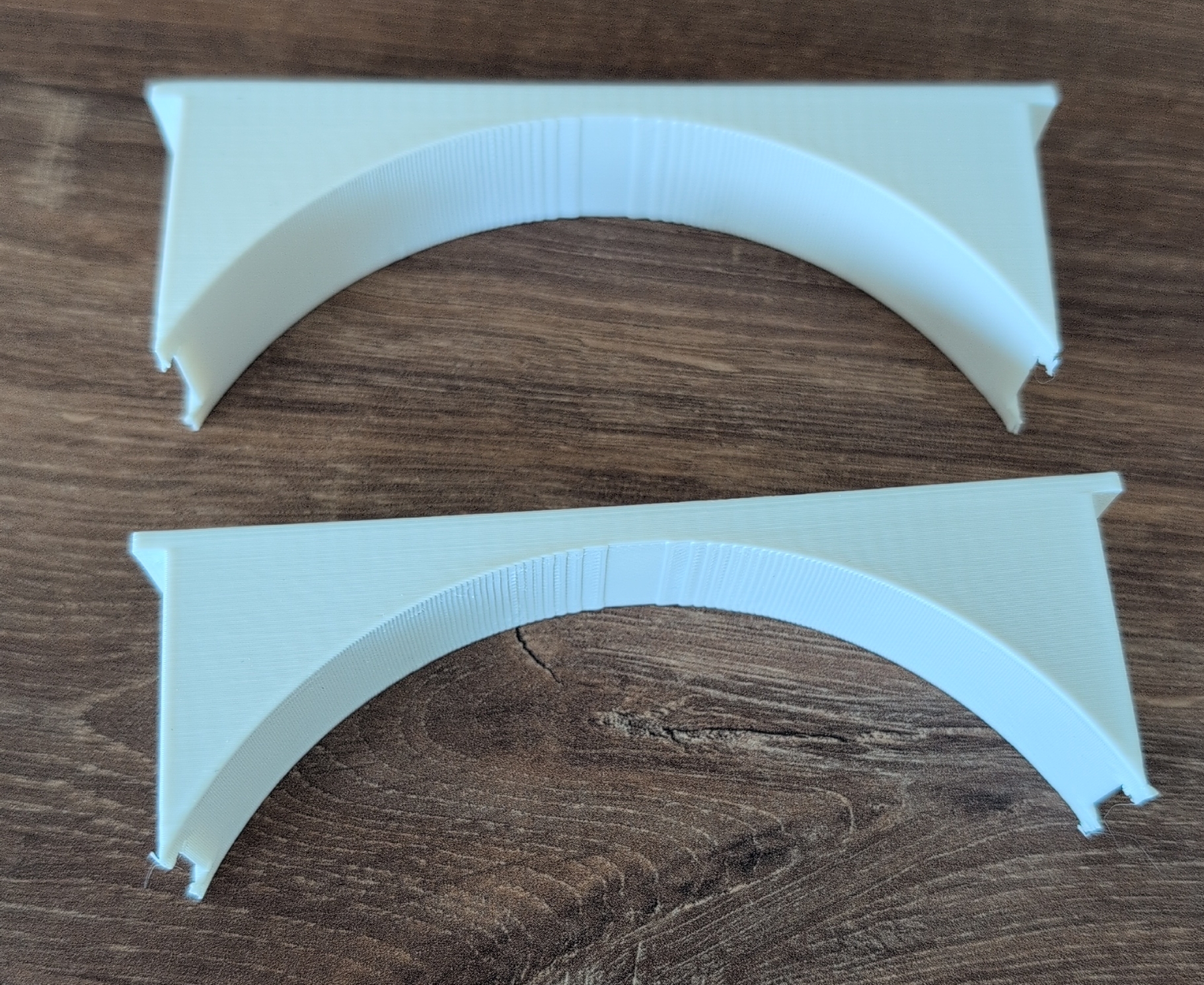 Drainpipe downpipe profile wedges