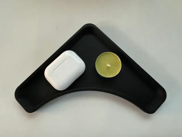 Modern Corner Bath Tray