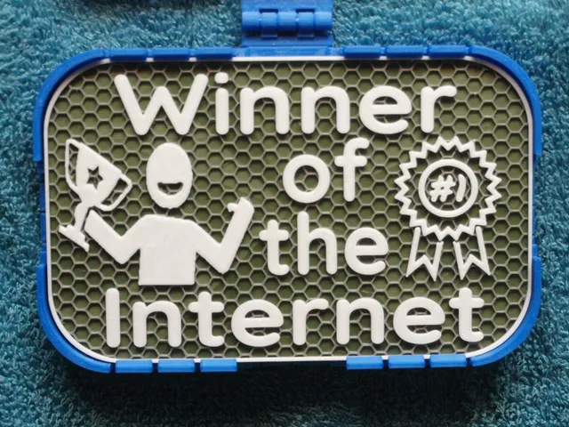 Winner of the Internet sign
