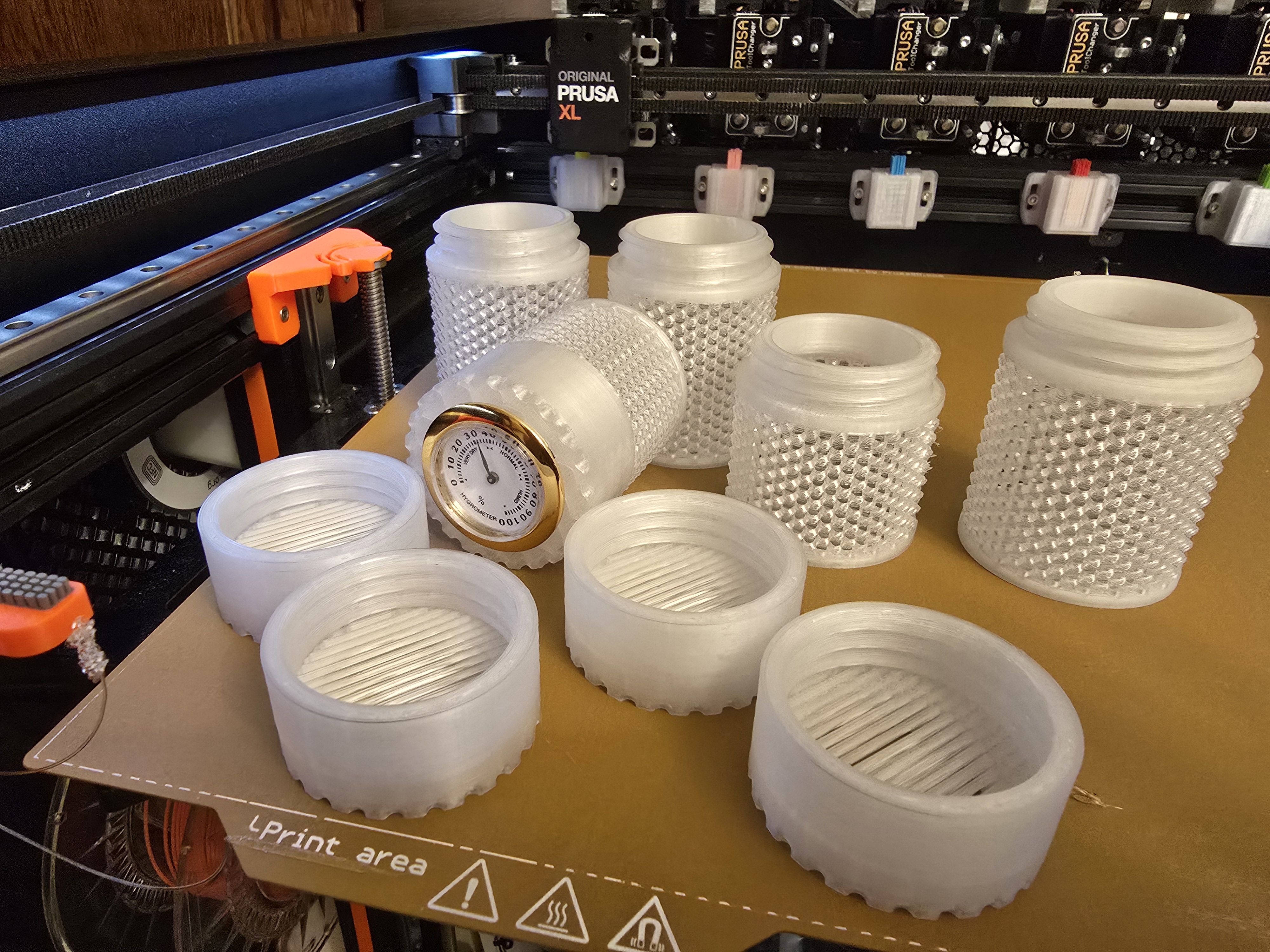 FAST Print In-Spool Desiccant Container with Cigar Hygrometer