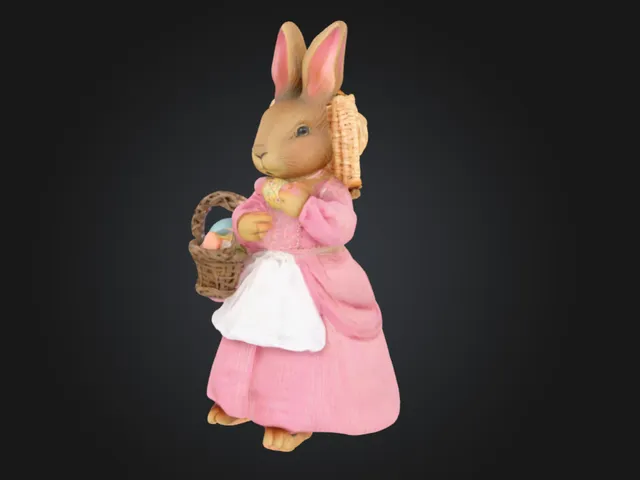 Easter bunny with dress