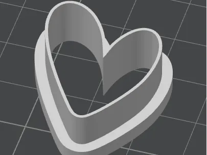 Heart-shaped cutter for polymer clay, cookies or crafts - Cortador en forma de corazon para arcilla polimerica, galletas o manualidades