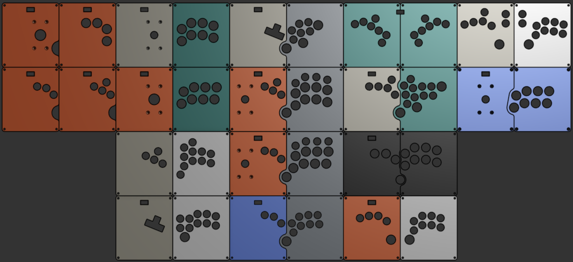 CHAMELEON v3 - Modular Arcade Stick - Panels