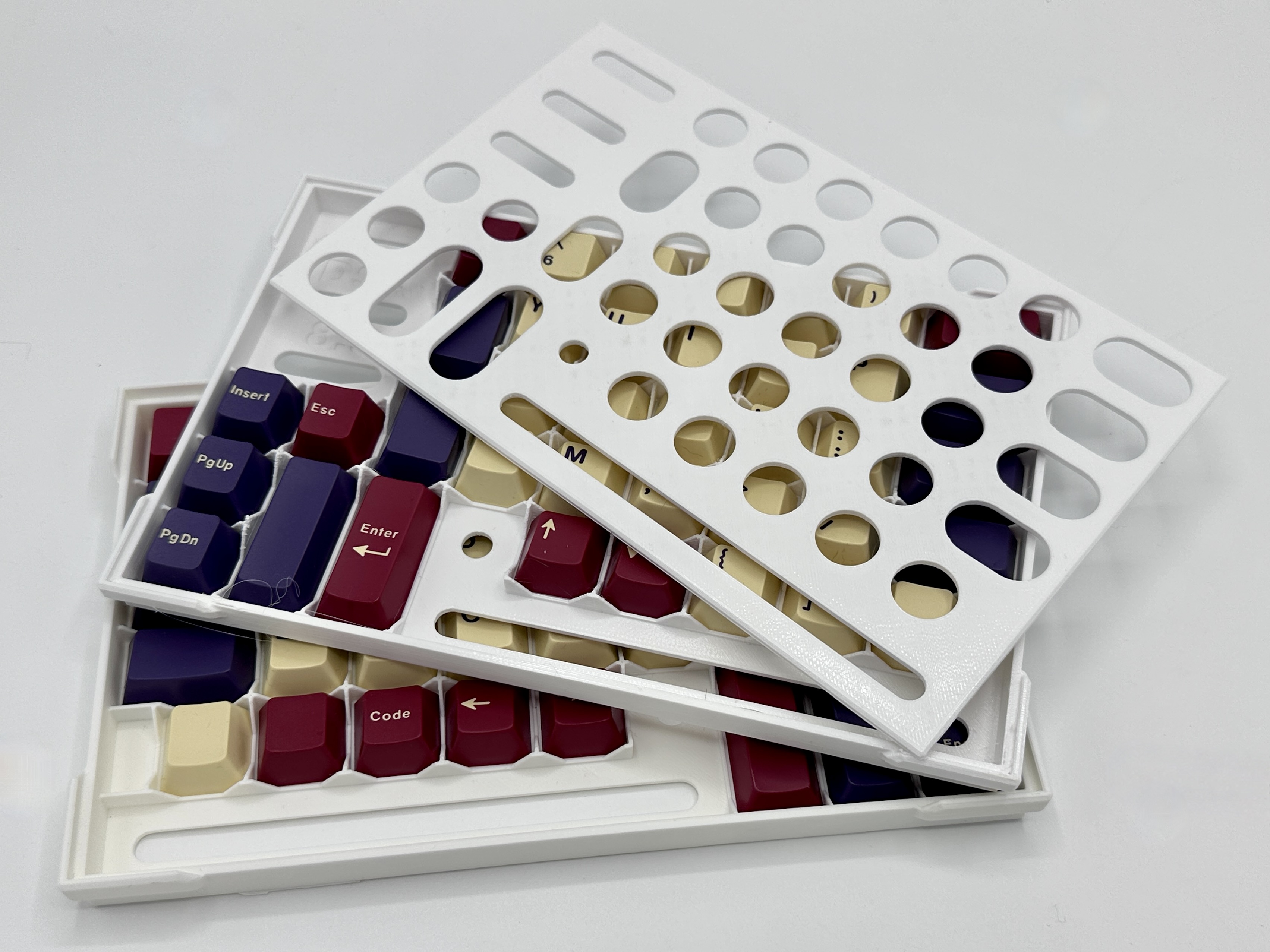 ErgoDox keycap trays